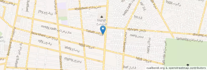 Mapa de ubicacion de داروخانه ظفر en イラン, テヘラン, شهرستان تهران, テヘラン, بخش مرکزی شهرستان تهران.