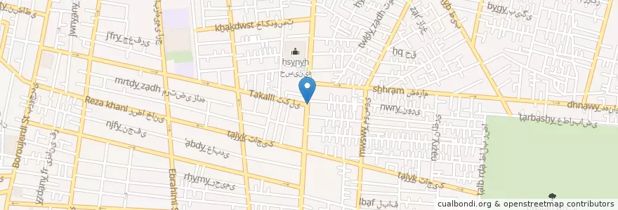 Mapa de ubicacion de حسینیه همت آبادیهای en Иран, Тегеран, شهرستان تهران, Тегеран, بخش مرکزی شهرستان تهران.