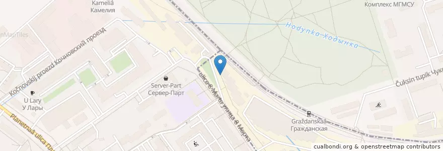 Mapa de ubicacion de Лофт 8.14 en Rusya Federasyonu, Центральный Федеральный Округ, Москва, Северный Административный Округ.