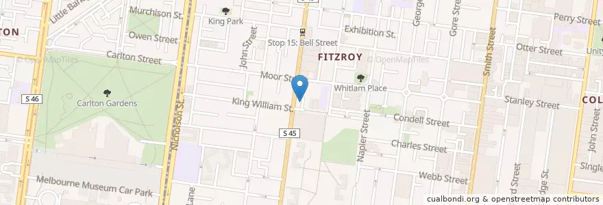 Mapa de ubicacion de Newtown Social Club en Австралия, Виктория.