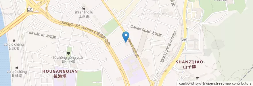 Mapa de ubicacion de 士林靈糧堂 en تایوان, 新北市, تایپه, 士林區.