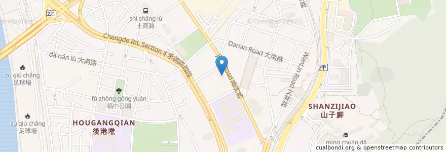 Mapa de ubicacion de 頂好香 en تایوان, 新北市, تایپه, 士林區.