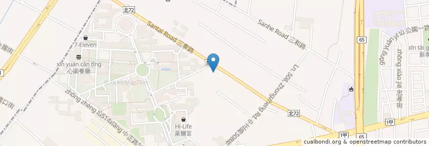 Mapa de ubicacion de 聖神會修女院 en Taiwan, 新北市, 新莊區.