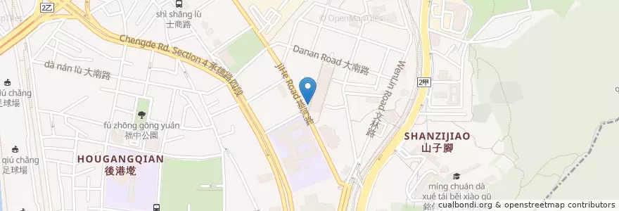 Mapa de ubicacion de 珍珠的傳說 en Taiwan, 新北市, Taipei, 士林區.
