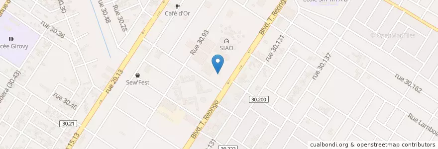 Mapa de ubicacion de Prestige Plus en بورکینافاسو, Centre, Kadiogo, اوآگادوگو.