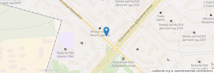 Mapa de ubicacion de А-молоко en 俄罗斯/俄羅斯, Центральный Федеральный Округ, Москва, Северо-Западный Административный Округ, Район Митино.