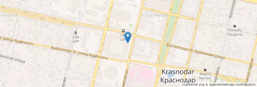 Mapa de ubicacion de Surf Coffee en Rusia, Южный Федеральный Округ, Krai De Krasnodar, Городской Округ Краснодар.