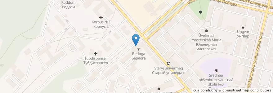 Mapa de ubicacion de Маленький рынок en Russia, Distretto Federale Centrale, Калужская Область, Городской Округ Обнинск.