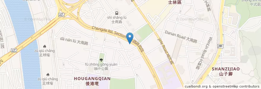 Mapa de ubicacion de 宗賢牙醫診所 en Taiwan, 新北市, Taipei, 士林區.