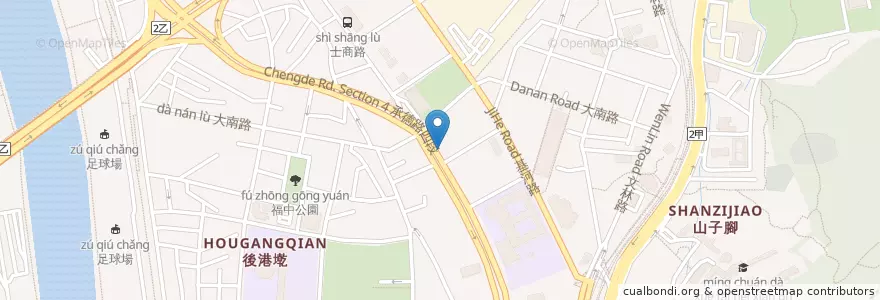 Mapa de ubicacion de 和運租車 en 臺灣, 新北市, 臺北市, 士林區.