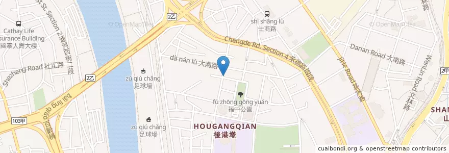 Mapa de ubicacion de 柏齡診所 en Taiwan, 新北市, Taipei, 士林區.