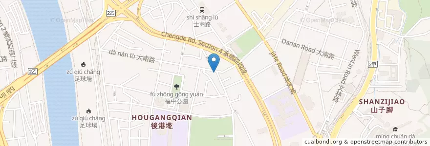 Mapa de ubicacion de 海羊專業羊肉鍋 en Taiwan, Nuova Taipei, Taipei, 士林區.