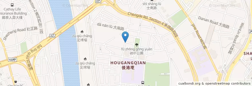 Mapa de ubicacion de 美而美早餐店 en 台湾, 新北市, 台北市, 士林区.