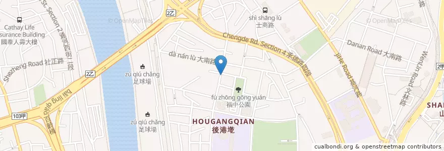 Mapa de ubicacion de 良益筒仔米糕 en 臺灣, 新北市, 臺北市, 士林區.