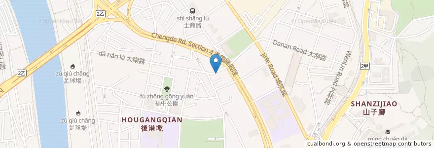 Mapa de ubicacion de 大佬牛牛排 en Taiwan, New Taipei, Taipei, Shilin District.