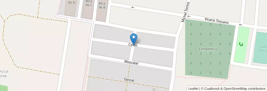 Mapa de ubicacion de 60ViV.IPV en Arjantin, Salta, Cafayate, Municipio De Cafayate.