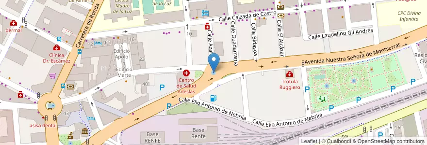 Mapa de ubicacion de 61. Rotonda Avenida de Montserrat en スペイン, アンダルシア州, アルメリア, アルメリア.