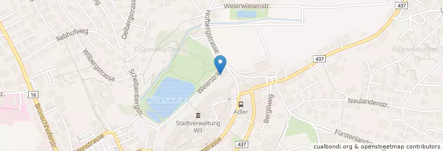 Mapa de ubicacion de Spielgruppe Obere Mühler en スイス, ザンクト・ガレン州, Wahlkreis Wil, Wil (Sg).