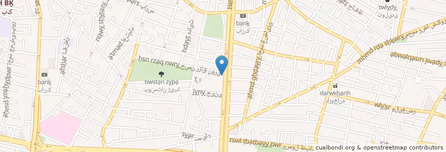 Mapa de ubicacion de هنرستان دخترانه سلمان en Iran, Teheran, شهرستان تهران, Teheran, بخش مرکزی شهرستان تهران.