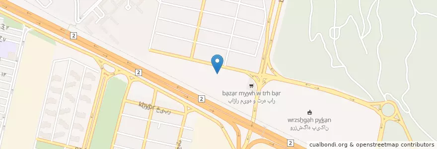 Mapa de ubicacion de سرای محله سروآباد en İran, Tahran Eyaleti, شهرستان تهران, Tahran, بخش مرکزی شهرستان تهران.