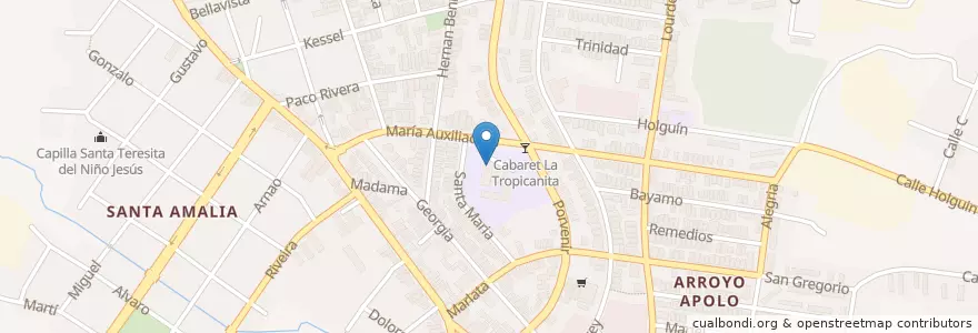 Mapa de ubicacion de Manuel Cofiño en كوبا, La Habana, Arroyo Naranjo.