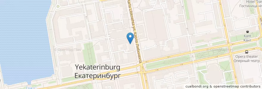 Mapa de ubicacion de Сандэй en Rússia, Уральский Федеральный Округ, Свердловская Область, Городской Округ Екатеринбург.