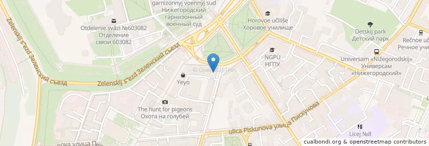 Mapa de ubicacion de Штолле en Russia, Circondario Federale Del Volga, Нижегородская Область, Городской Округ Нижний Новгород.