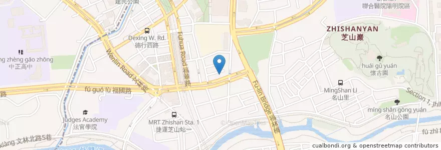 Mapa de ubicacion de 頤園素食小館 en Taiwan, 新北市, Taipei, 士林區.