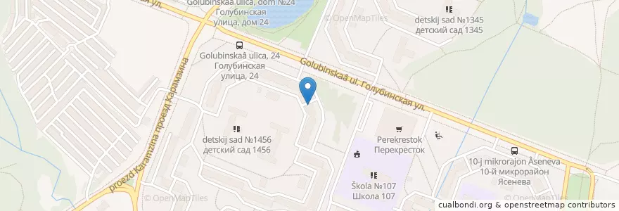 Mapa de ubicacion de АСНА - Северная Звезда en Russia, Central Federal District, Moscow, South-Western Administrative Okrug.