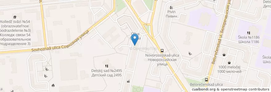 Mapa de ubicacion de АСНА - Северная Звезда en روسیه, Центральный Федеральный Округ, Москва, Юго-Восточный Административный Округ, Район Люблино.