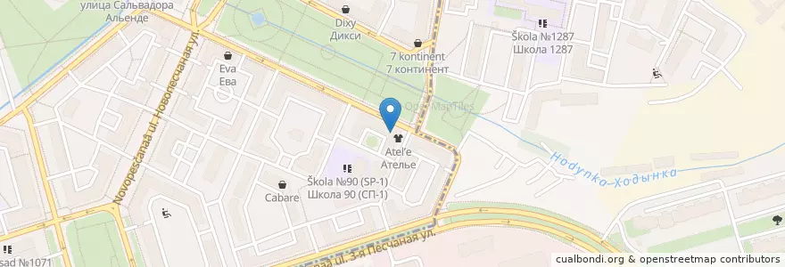 Mapa de ubicacion de АСНА - Северная Звезда en Russia, Distretto Federale Centrale, Москва, Северный Административный Округ, Хорошёвский Район, Район Сокол.