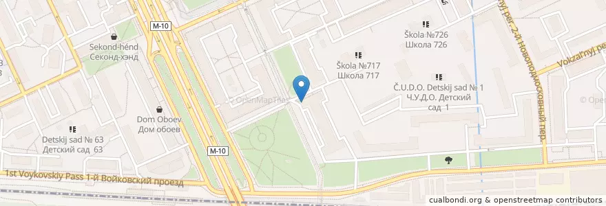 Mapa de ubicacion de АСНА - Северная Звезда en Russie, District Fédéral Central, Moscou, Северный Административный Округ, Войковский Район.