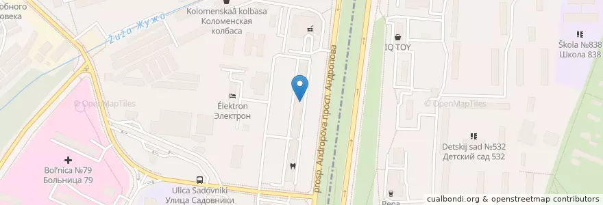 Mapa de ubicacion de АСНА - Северная Звезда en Russia, Central Federal District, Moscow, Southern Administrative Okrug, Nagatinsky Zaton District, Nagatino-Sadovniki District.