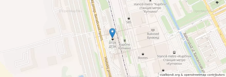 Mapa de ubicacion de Сбербанк en Rusland, Северо-Западный Федеральный Округ, Oblast Leningrad, Sint-Petersburg, Московский Район, Округ Гагаринское.