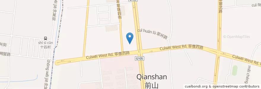 Mapa de ubicacion de 工商银行 en الصين, غوانغدونغ, 珠海市, 香洲区.