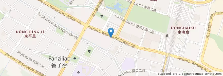 Mapa de ubicacion de 果逗咖啡 en 臺灣, 臺灣省, 新竹縣, 竹北市.