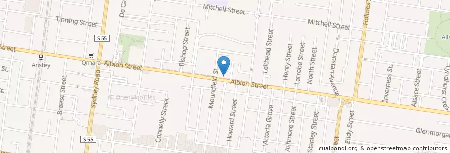 Mapa de ubicacion de Hartnett House Children's Centre en Australia, Victoria, City Of Moreland.