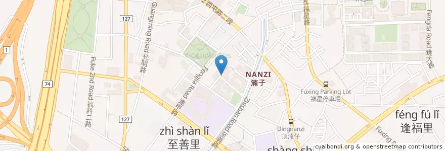 Mapa de ubicacion de Chica Café en 臺灣, 臺中市, 西屯區.