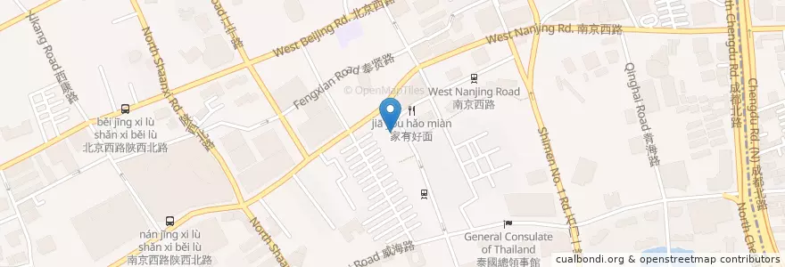 Mapa de ubicacion de Tock's en 中国, 上海市, 静安区.