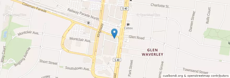 Mapa de ubicacion de Glen Waverley Pharmacy en オーストラリア, ビクトリア, City Of Monash.
