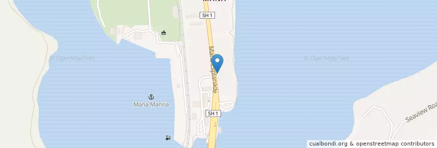 Mapa de ubicacion de Omega 3 Seafood en Yeni Zelanda, Wellington, Porirua City.