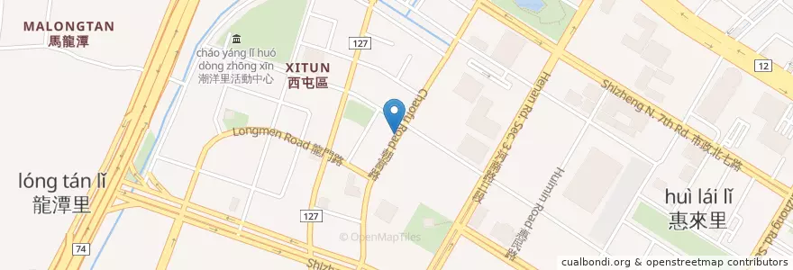 Mapa de ubicacion de Chillies Indian Restaurant en تايوان, تاي شانغ, 西屯區.