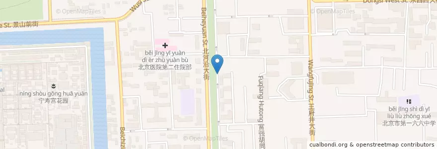 Mapa de ubicacion de Bike Beijing en Китай, Пекин, Хэбэй, Район Дунчэн.