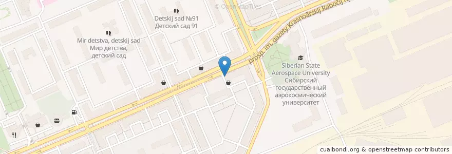 Mapa de ubicacion de Дёнер chicken en ロシア, シベリア連邦管区, クラスノヤルスク地方, クラスノヤルスク管区.