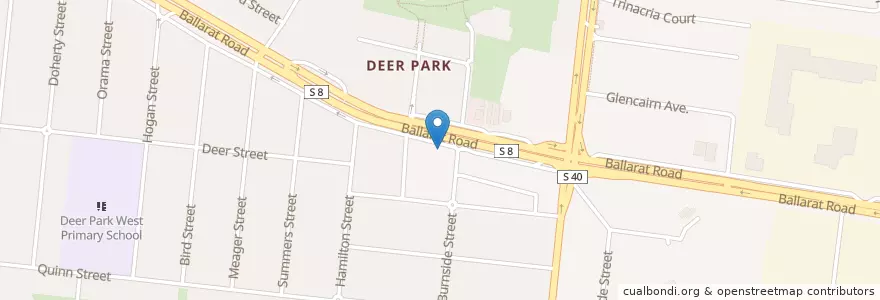 Mapa de ubicacion de Deniz Kebabs en Australia, Victoria, City Of Brimbank.
