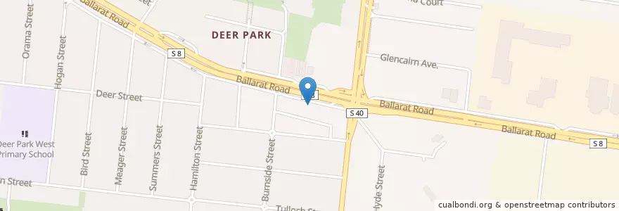 Mapa de ubicacion de Deer Park Munchies en أستراليا, ولاية فيكتوريا, City Of Brimbank.