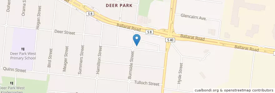 Mapa de ubicacion de Aangan en Australië, Victoria, City Of Brimbank.