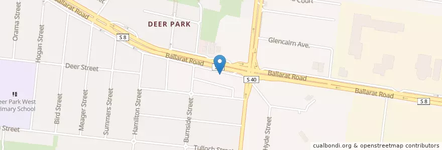 Mapa de ubicacion de Deer Park Compound Pharmacy en أستراليا, ولاية فيكتوريا, City Of Brimbank.