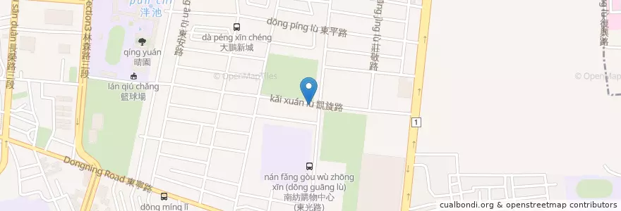 Mapa de ubicacion de Map Café en Taiwan, Tainan, 東區.