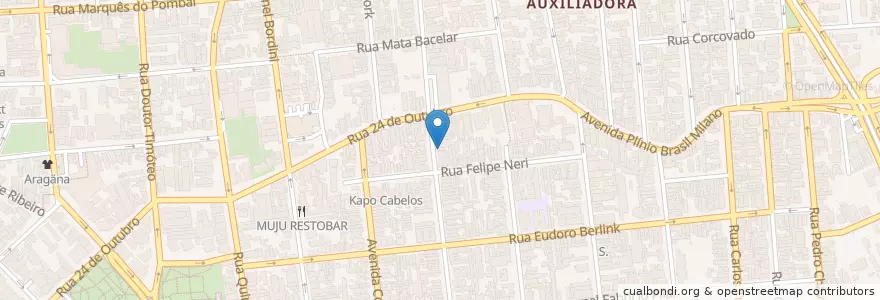 Mapa de ubicacion de Carnitas en Brasil, Región Sur, Río Grande Del Sur, Región Metropolitana De Porto Alegre, Região Geográfica Intermediária De Porto Alegre, Região Geográfica Imediata De Porto Alegre, Porto Alegre.